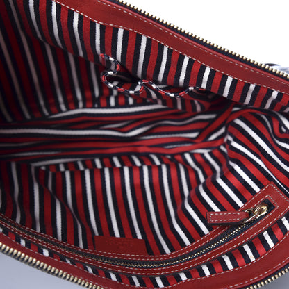 Gucci Crystal Monogram Voyager Bag Red 4 of 9