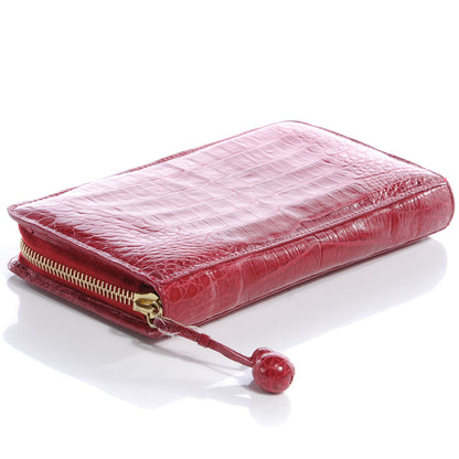 Nancy Gonzalez Crocodile Zip Continental Wallet Red 4 of 7
