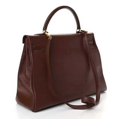 Hermes Courchevel Kelly Retourne 35 Noisette 3 of 13