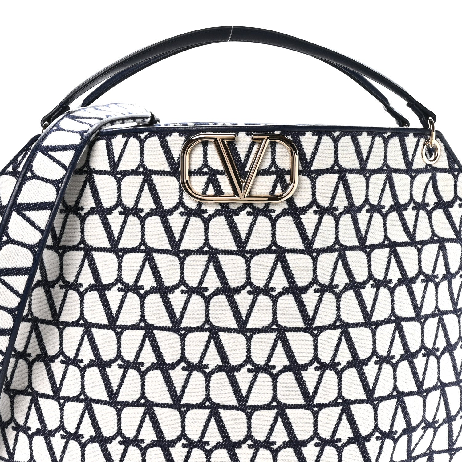 Valentino Garavani Toile Iconographe Vlogo All In Shopping Bag White Worker 7 of 9