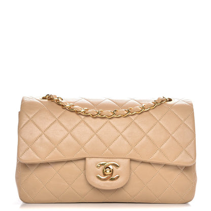 Chanel Lambskin Quilted Small Double Flap Beige 1 of 10