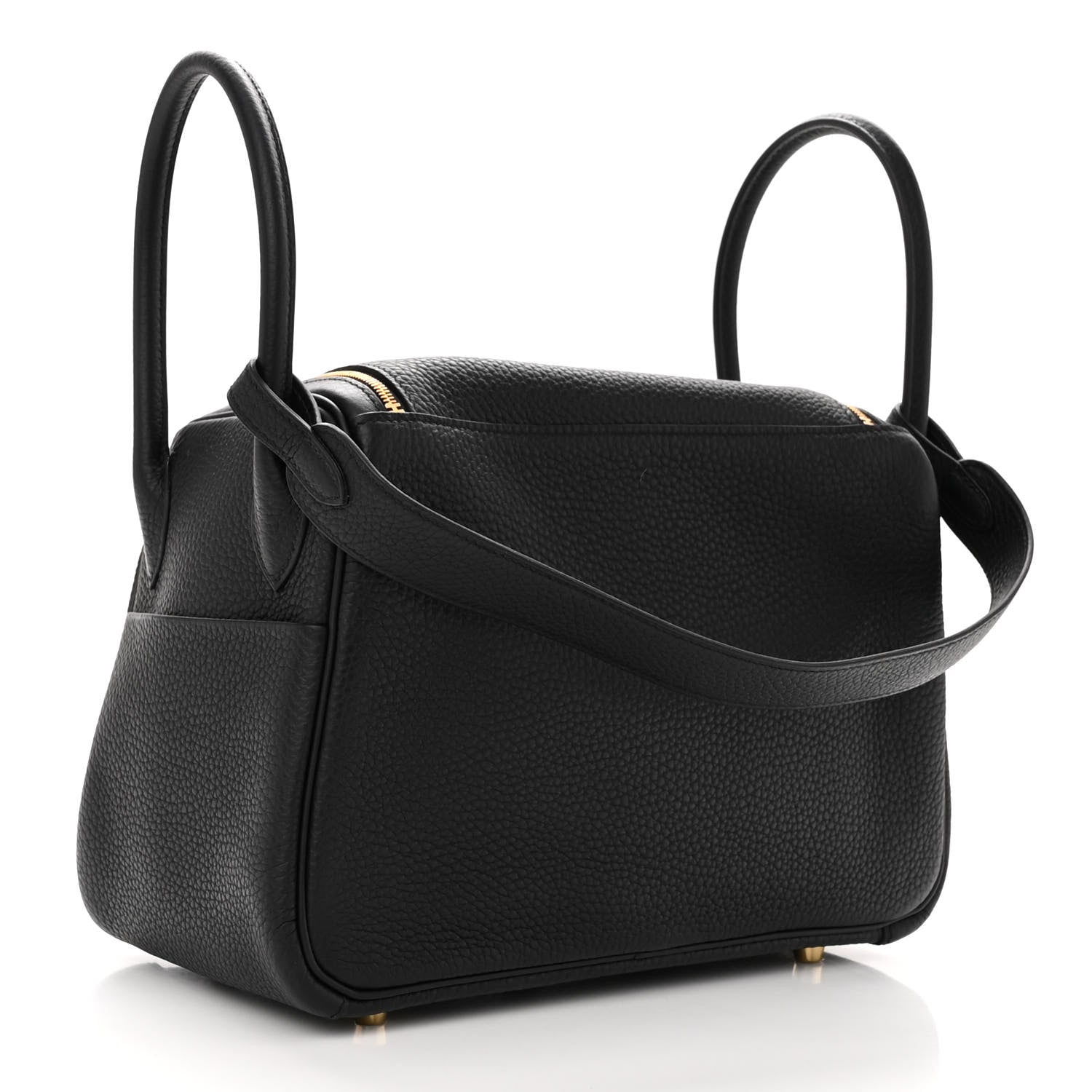 Hermes Taurillon Clemence Lindy 26 Black 3 of 11