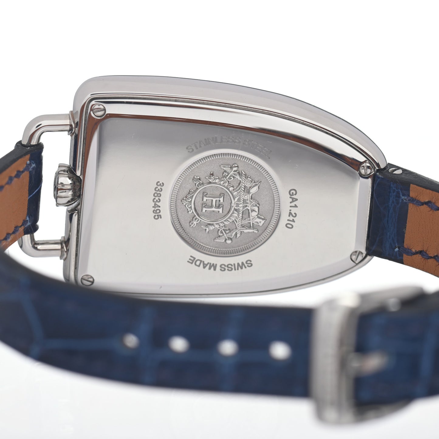 Stainless Steel Alligator 26mm Galop Quartz Watch Bleu Saphir
