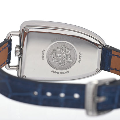 Hermes Stainless Steel Alligator 26mm Galop Quartz Watch Bleu Saphir 4 of 5