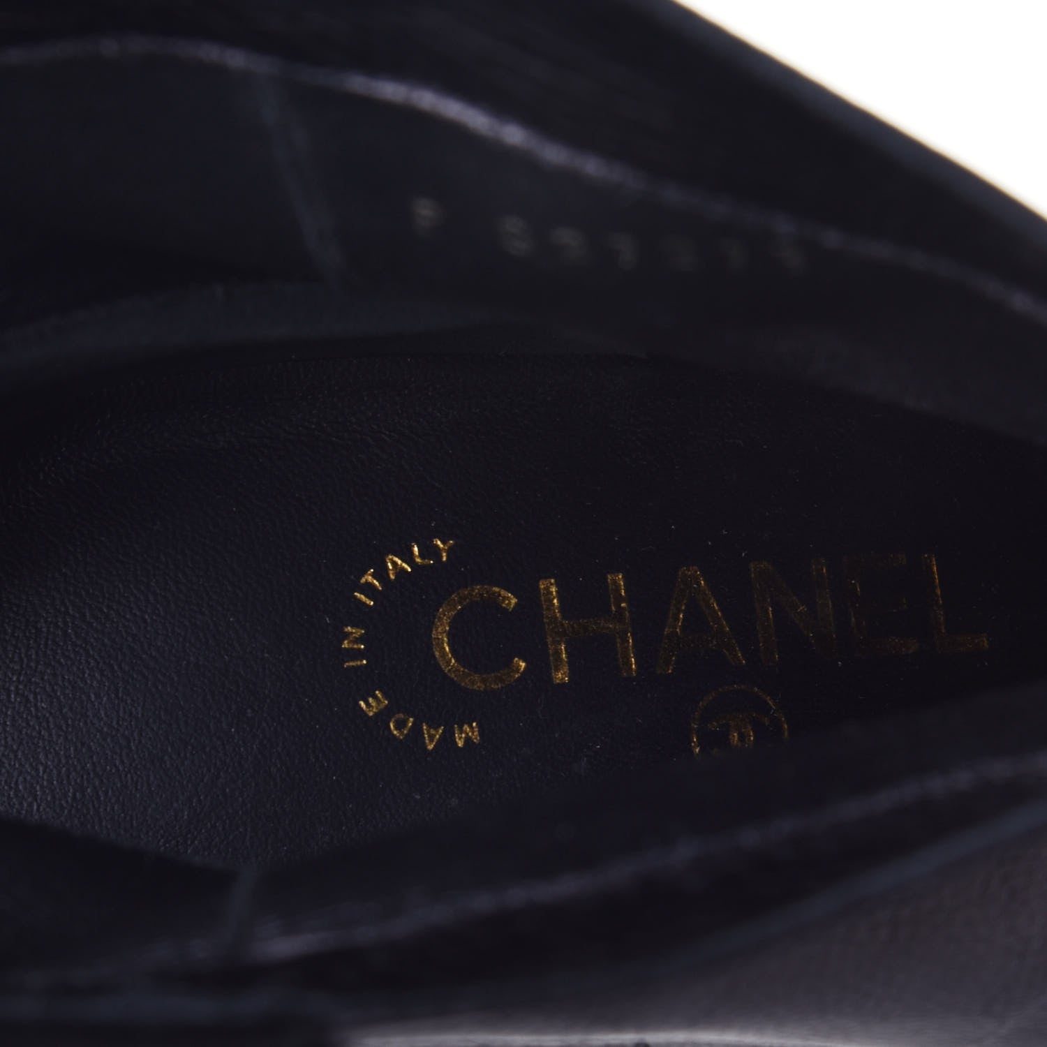 Chanel Lambskin Cap Toe Ankle Boots 39 Black 7 of 9