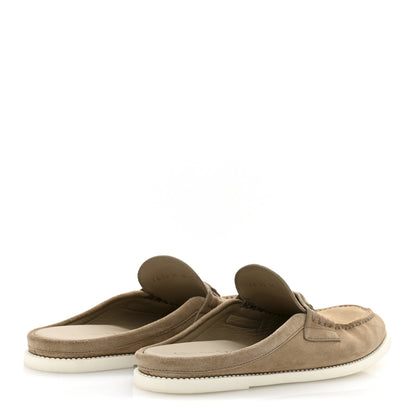 Christian Dior Suede Goatskin Boy Loafer Mule 38 Rope Beige 5 of 9