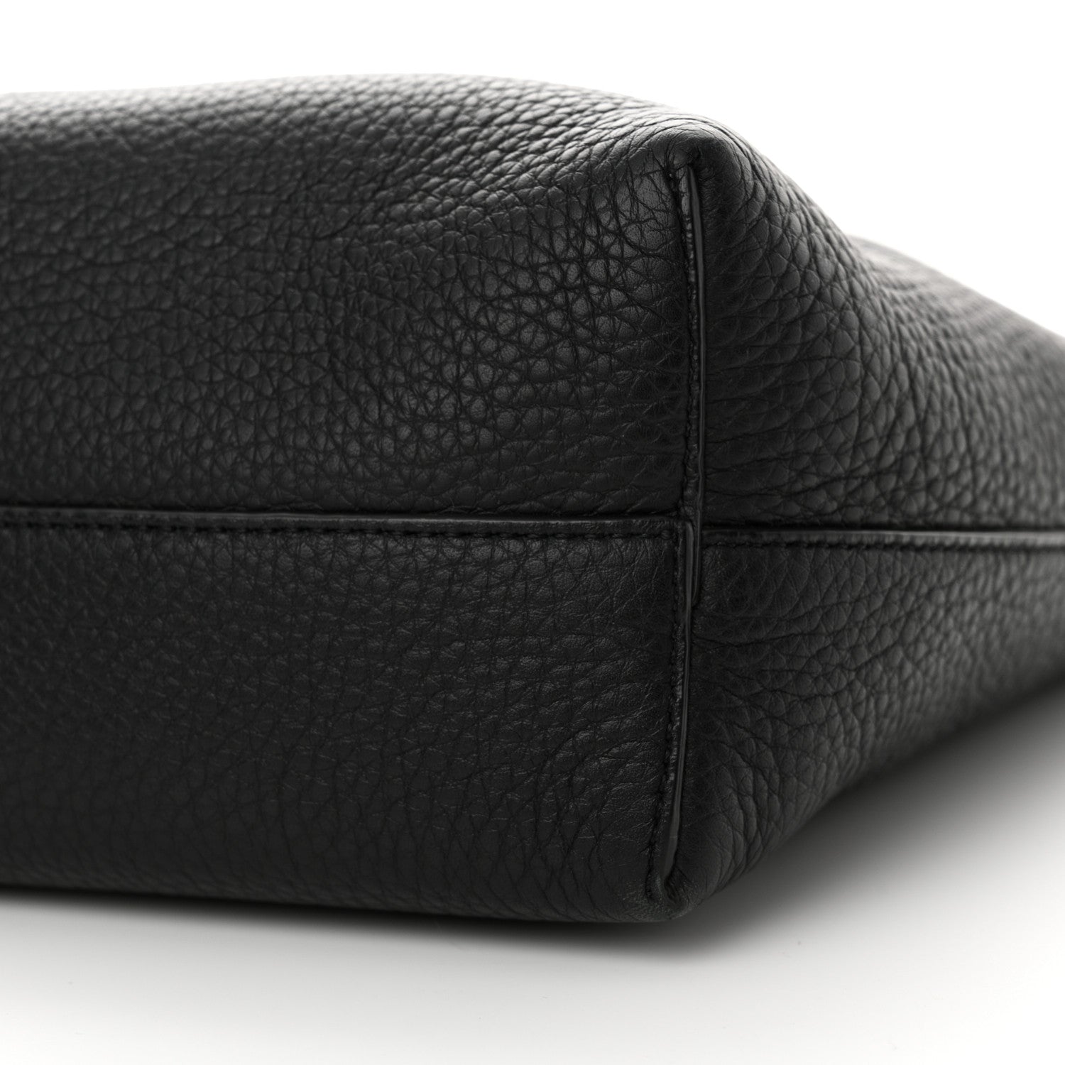 The Row Grained Calfskin Small Park Tote Black 10 of 16