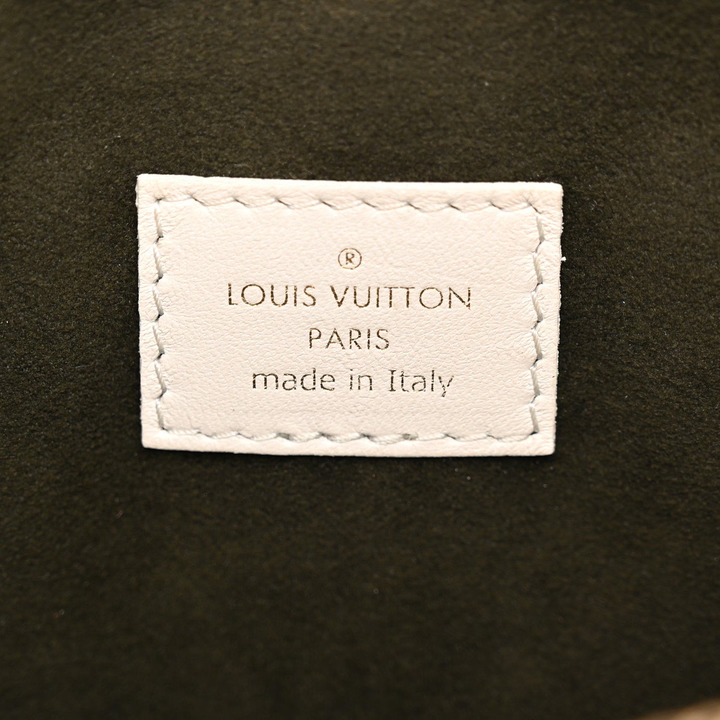 Lambskin Embossed Monogram Coussin PM Beige Cream
