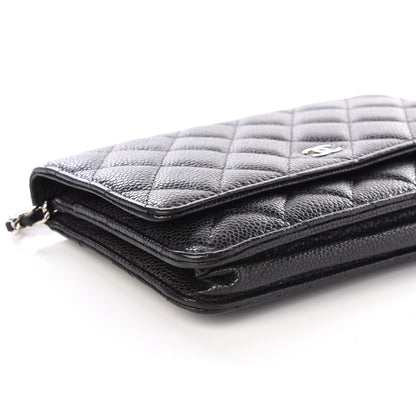 Chanel Caviar Quilted Wallet On Chain WOC Black 5 of 11