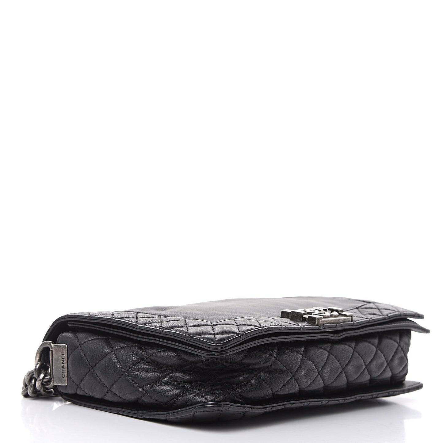 Calfskin New Medium Boy Reverso Flap Black
