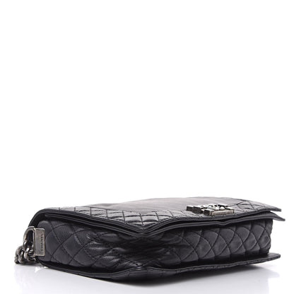 Chanel Calfskin New Medium Boy Reverso Flap Black 4 of 17