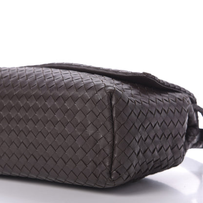 Bottega Veneta Nappa Intrecciato Flap Shoulder Bag Ebano 7 of 9