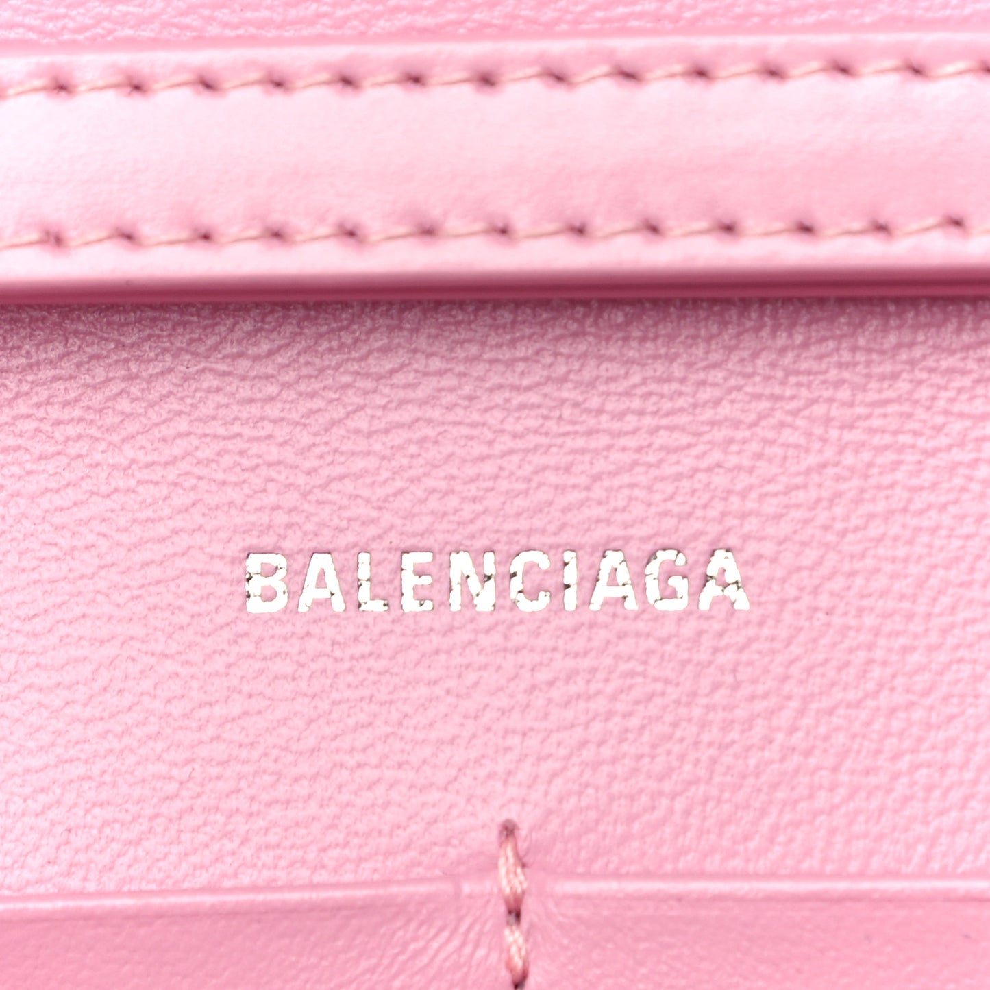 Shiny Box Calfskin Tonal B Hourglass Chain Bag Candy Pink