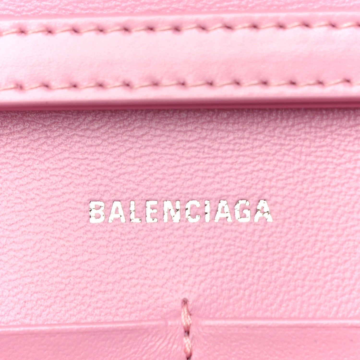 Balenciaga Shiny Box Calfskin Tonal B Hourglass Chain Bag Candy Pink 6 of 9