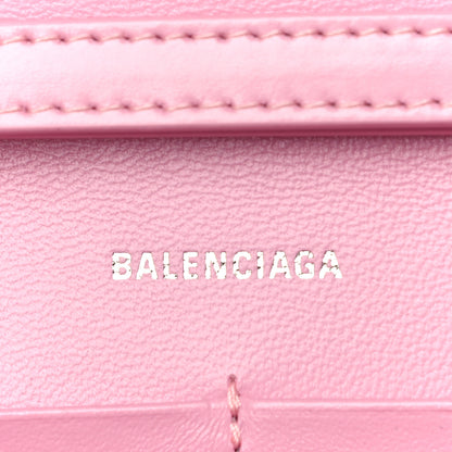 Balenciaga Shiny Box Calfskin Tonal B Hourglass Chain Bag Candy Pink 6 of 9