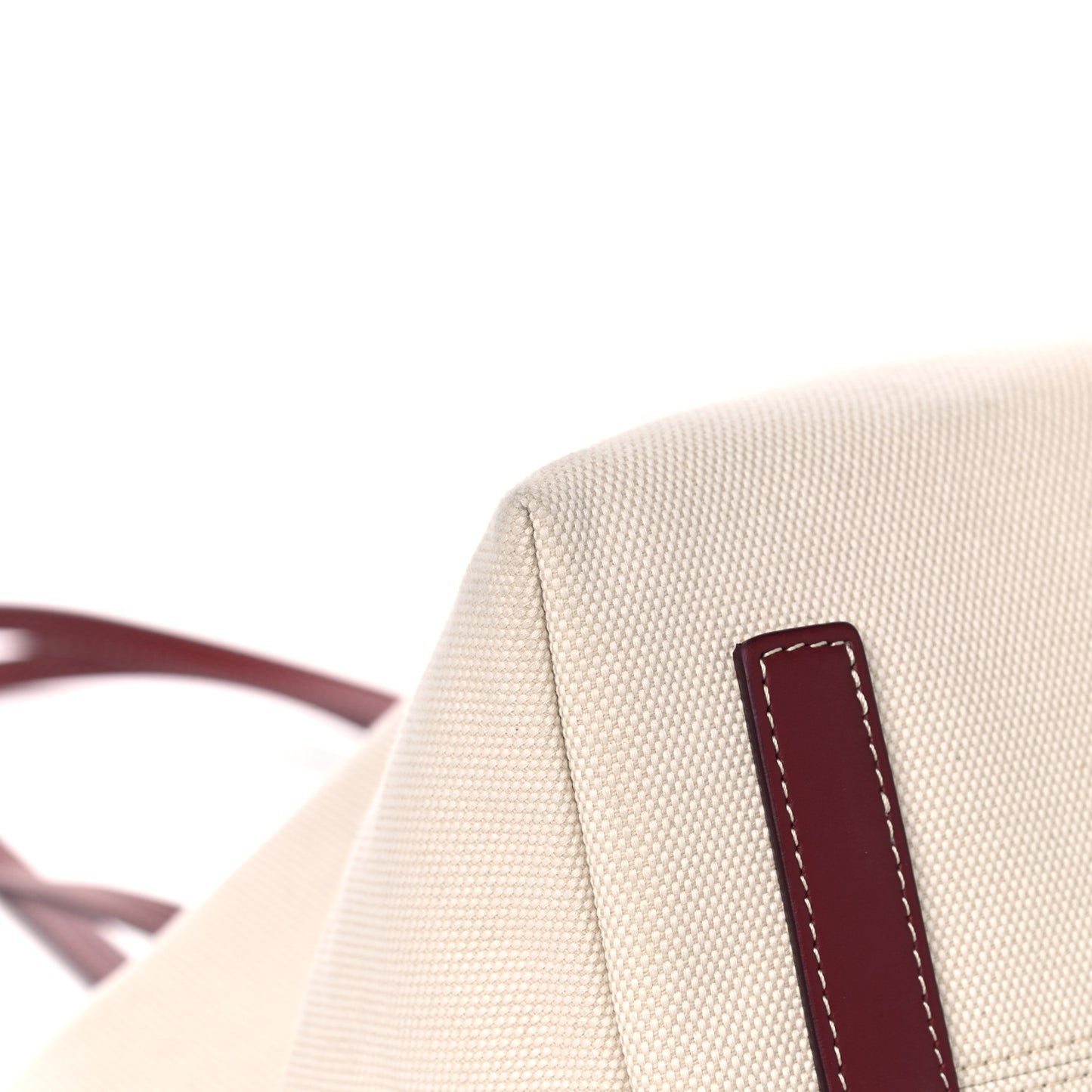 Cotton Canvas Calfskin Medium Society Tote Bag Natural