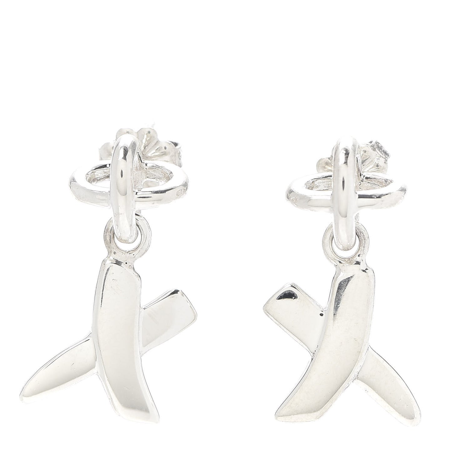 Sterling Silver Paloma Picasso Graffiti X Dangle Earrings
