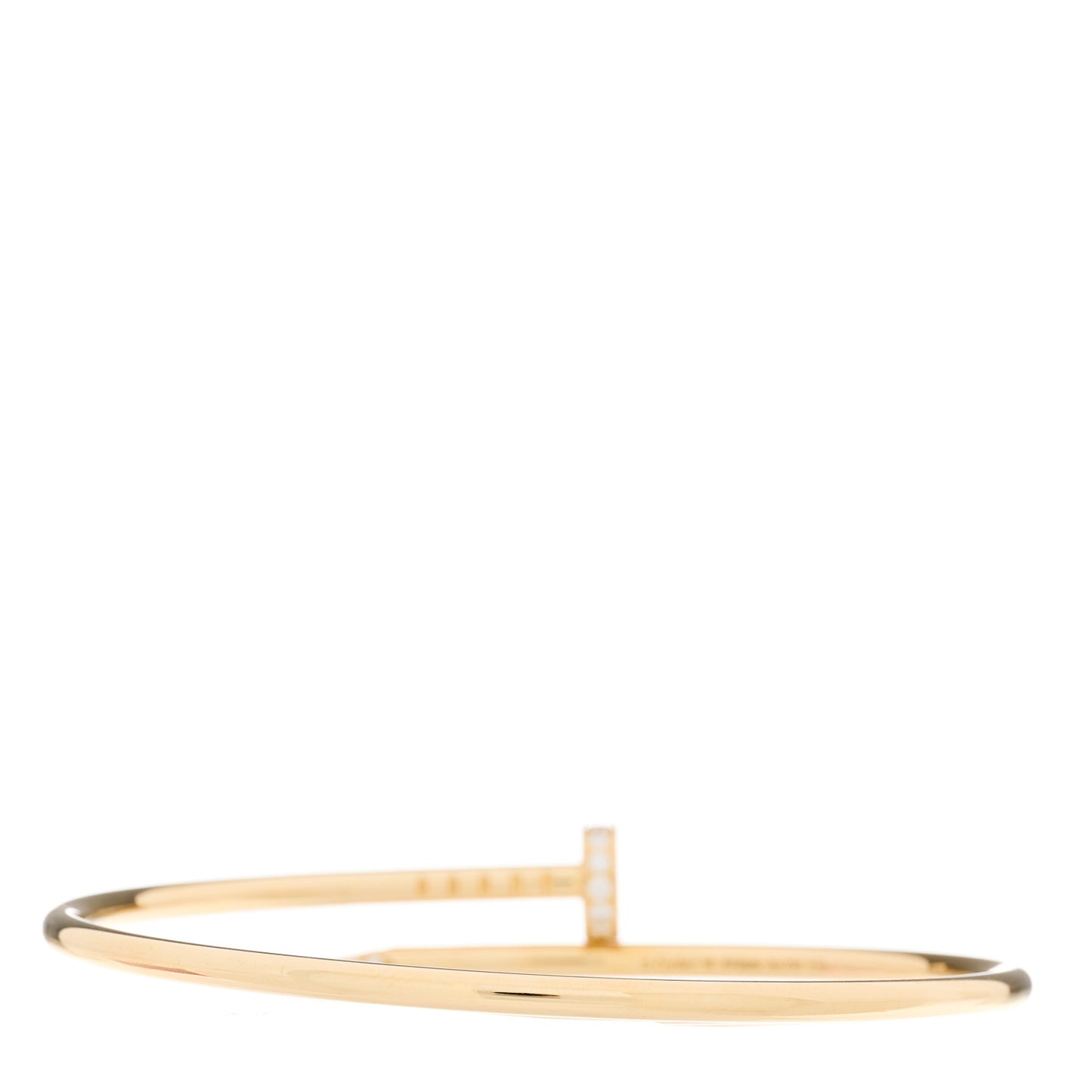 18K Yellow Gold Diamond Small Juste Un Clou Bracelet 16