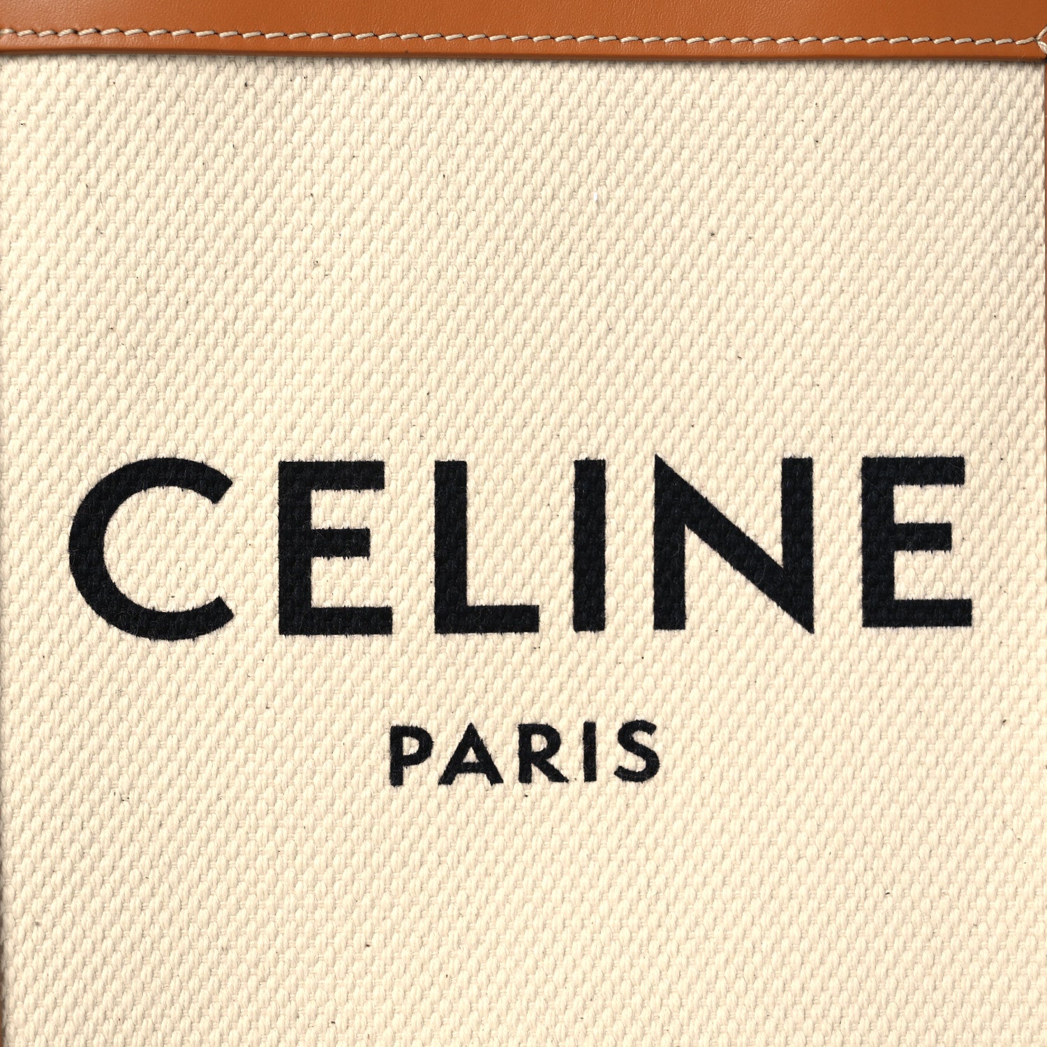 Celine Canvas Calfskin Mini Vertical Cabas Natural Tan 6 of 11