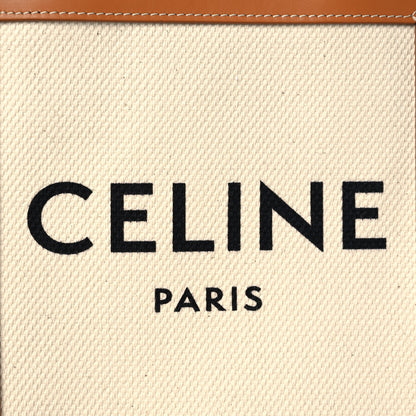 Celine Canvas Calfskin Mini Vertical Cabas Natural Tan 6 of 11