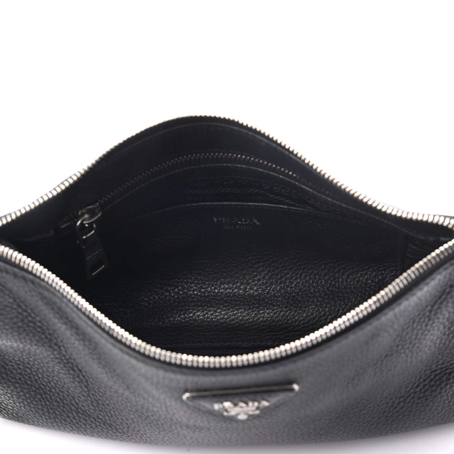 Vitello Daino Crossbody Bag Black