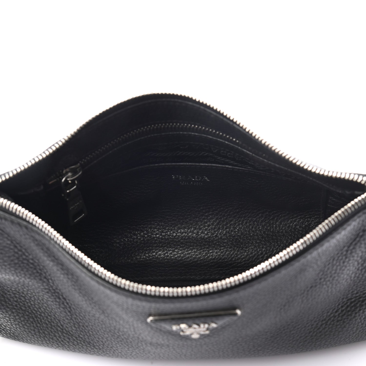Prada Vitello Daino Crossbody Bag Black 4 of 11