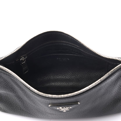 Prada Vitello Daino Crossbody Bag Black 4 of 11