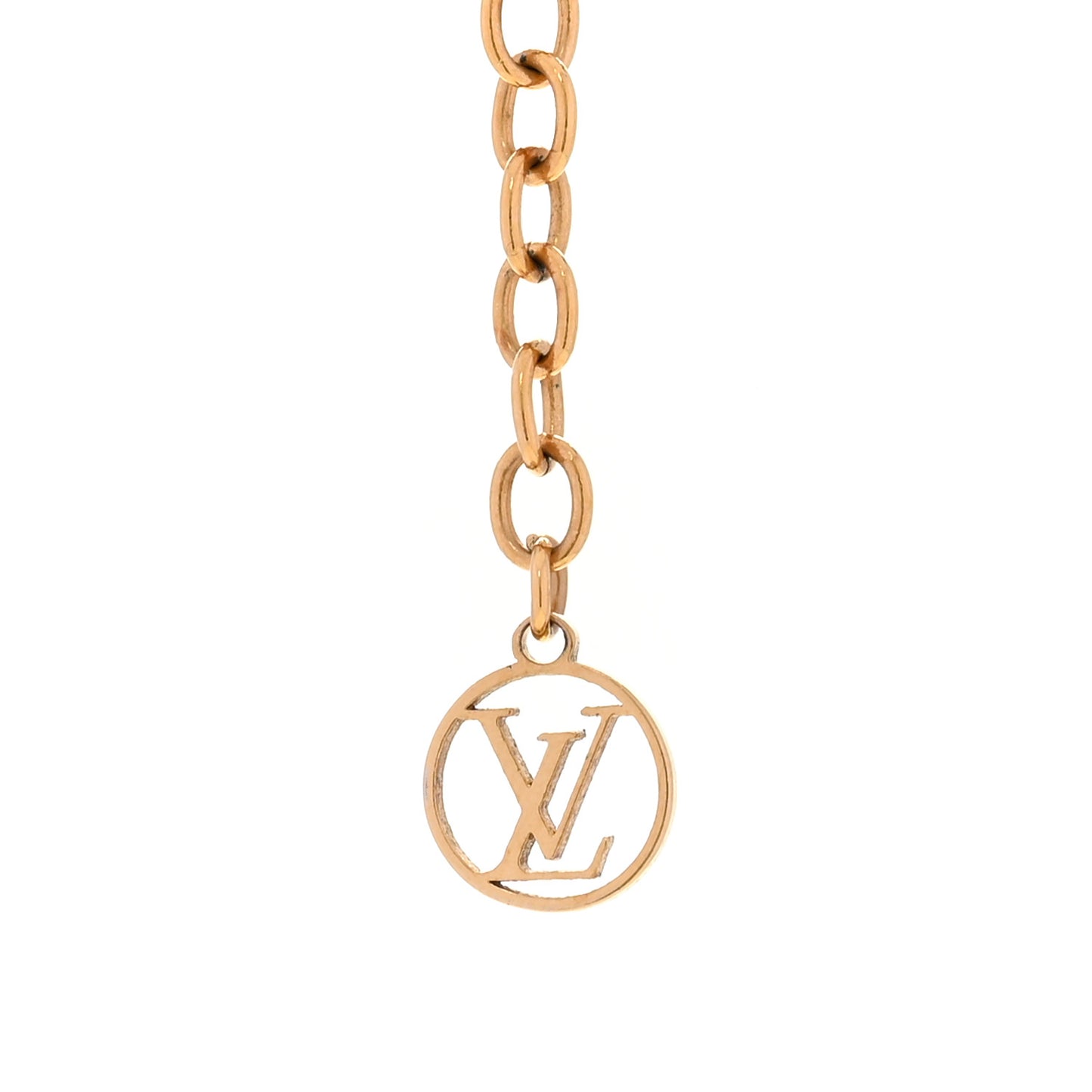 Metal LV And Me Letter T Necklace Gold