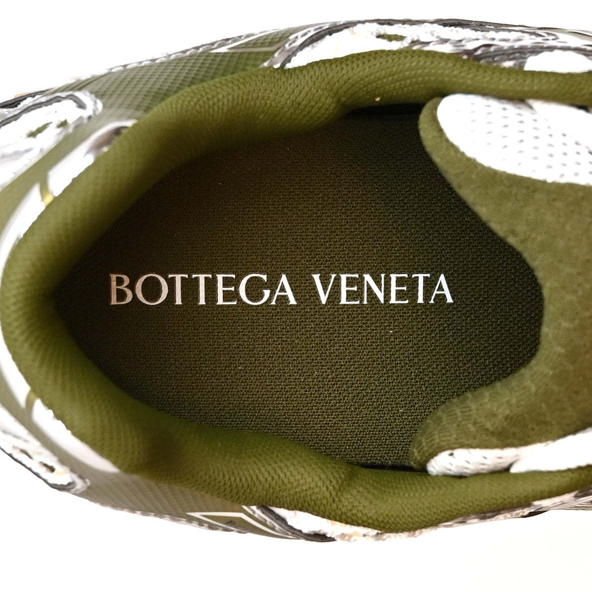 Bottega Veneta Fishnet Fabric Orbit Sneakers  41 Mud white 9 of 10