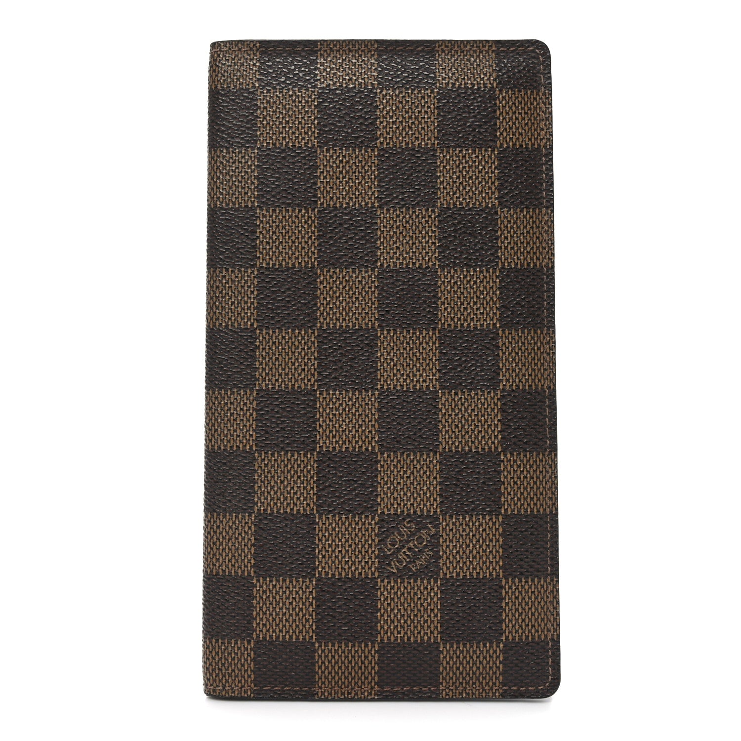 Louis Vuitton チェッカーパターン手帳 Louis Vuitton Damier Ebene Checkbook Cover Wallet 1758076