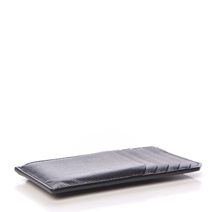 Saint Laurent Grained Calfskin 5 Fragments Zip Pouch Card Holder Black 4 of 7