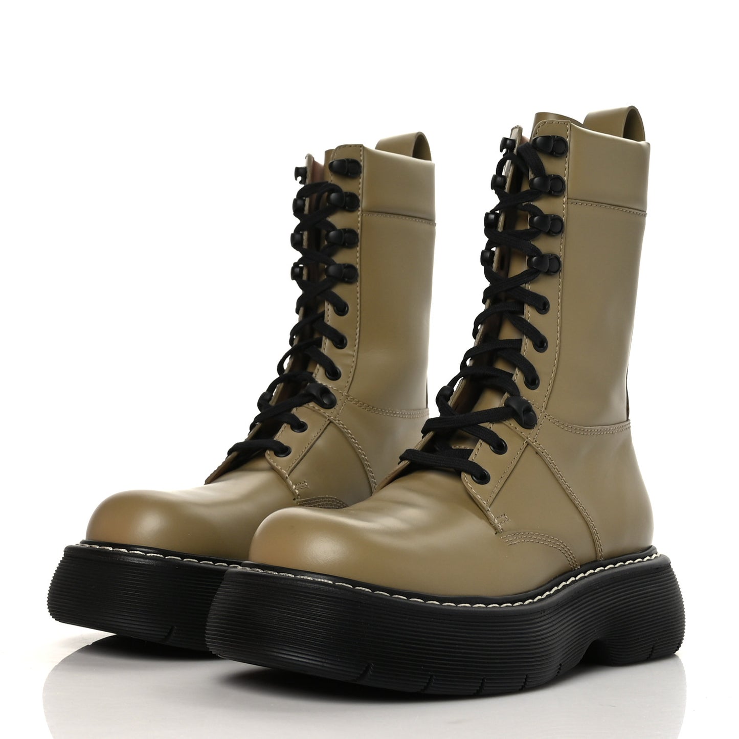 Calfskin The Swell Lace Up Boots 38.5 All Spice Black