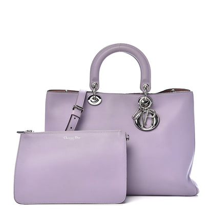 Christian Dior Smooth Calfskin Large Diorissimo Tote Lilac 1 of 13