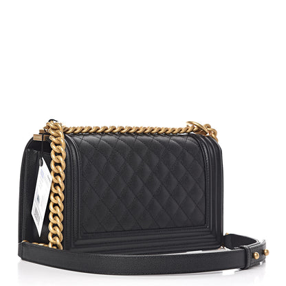 Chanel Caviar Quilted Medium Boy Flap Black 3 of 11