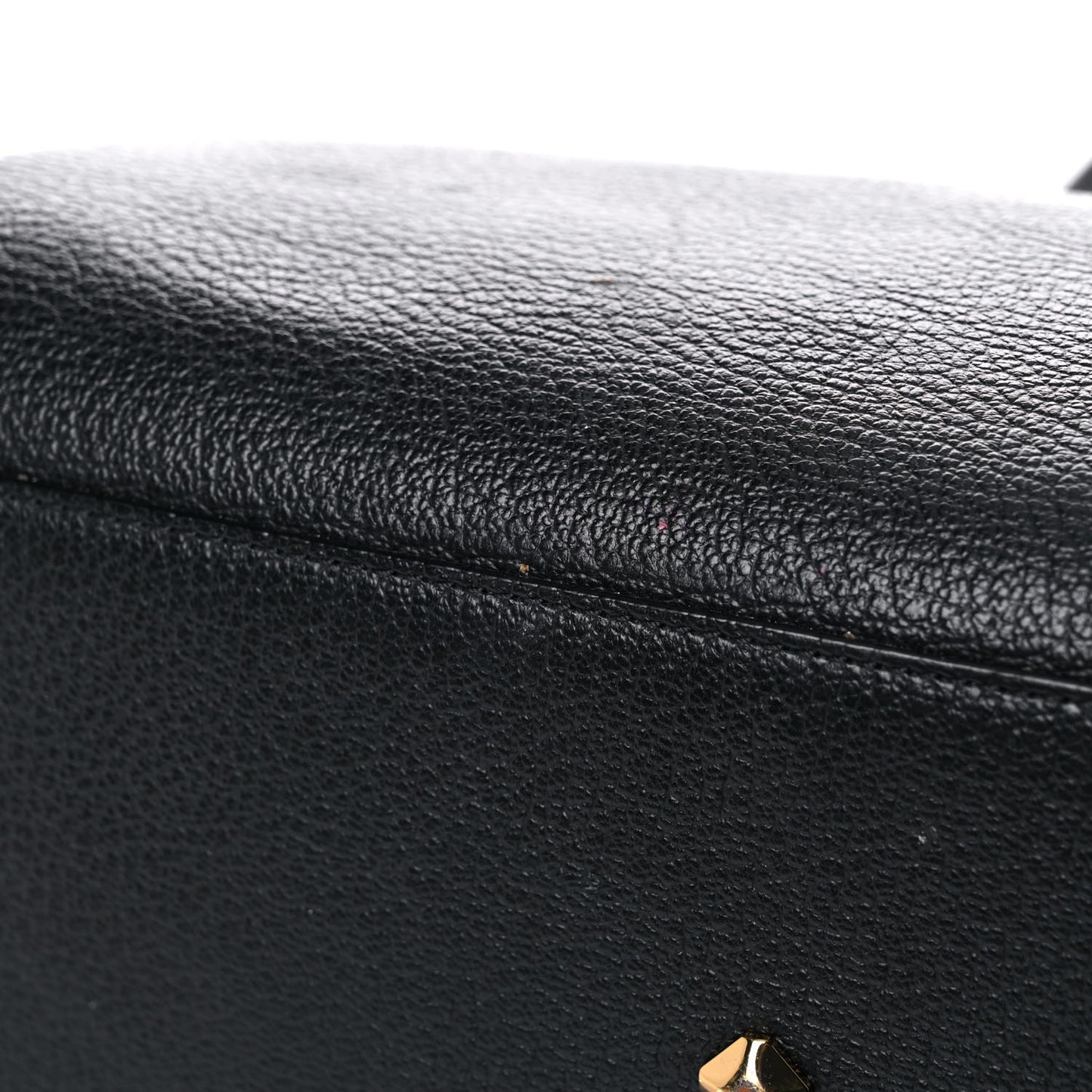 Grained Calfskin Medium Reversible Wandel Tote Black