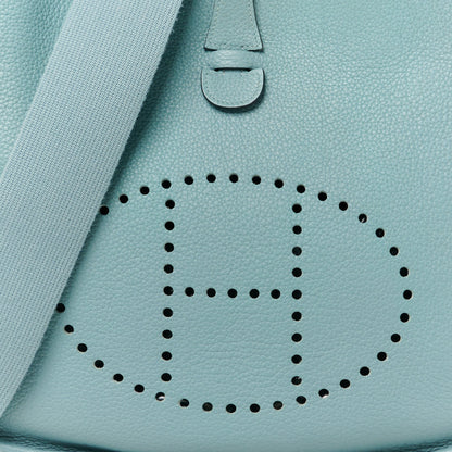Hermes Taurillon Clemence Evelyne III PM Ciel 7 of 11