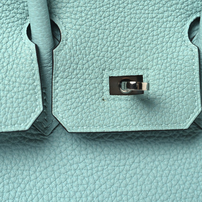 Hermes Togo Birkin 25 Bleu Atoll 13 of 14