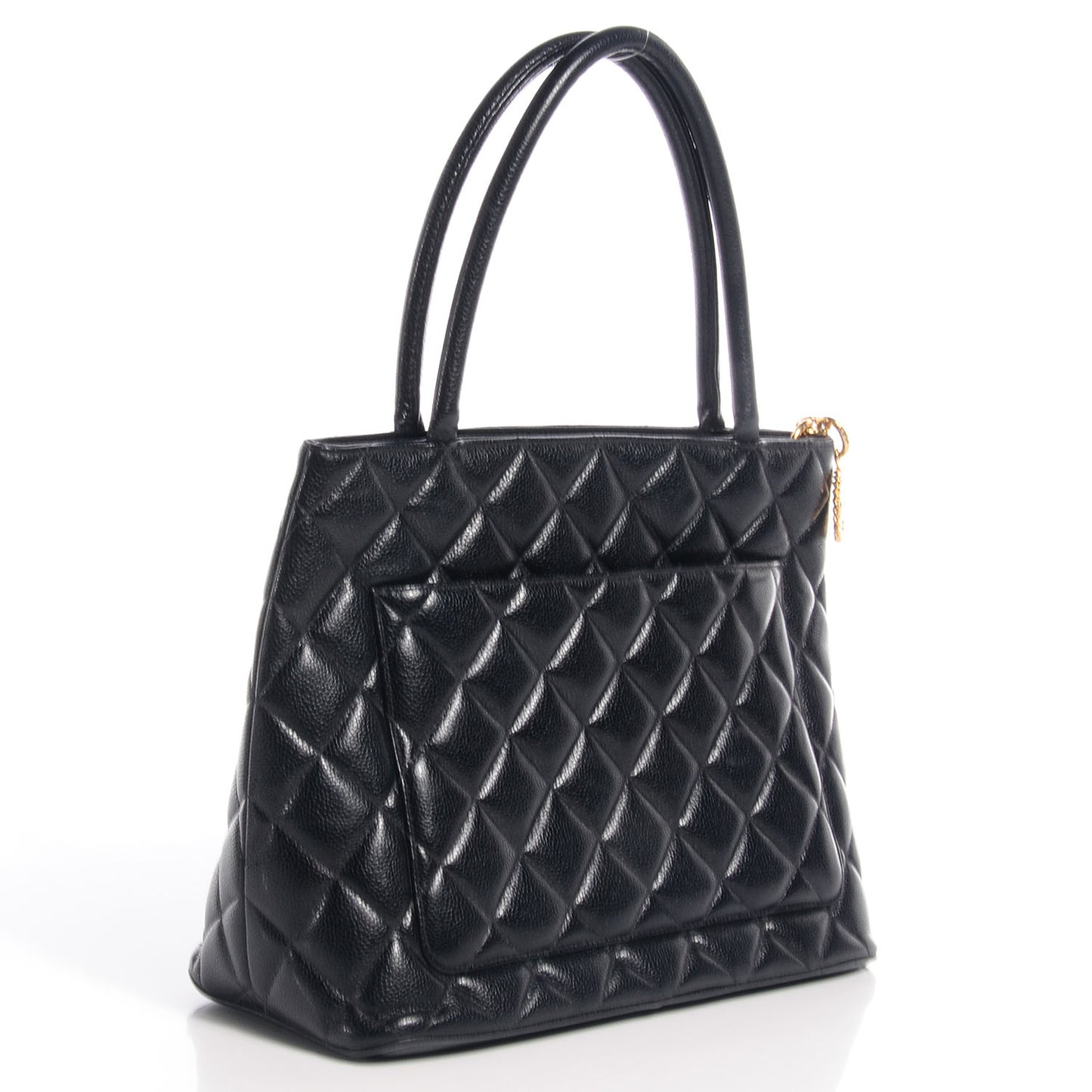 Caviar Medallion Tote Black