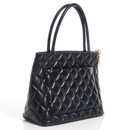 Chanel Caviar Medallion Tote Black 3 of 7