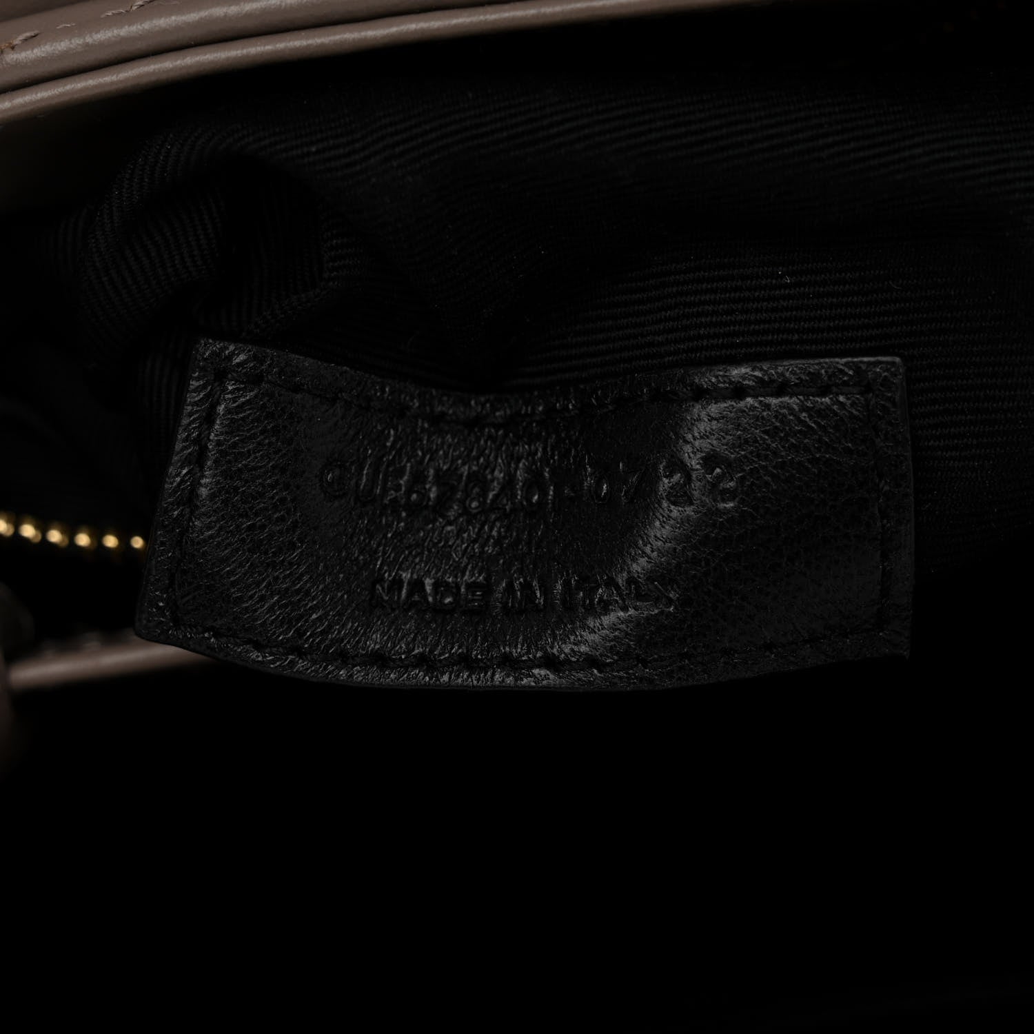 Saint Laurent Calfskin Y Quilted Monogram Toy Loulou Crossbody Bag Greyish Brown 7 of 14