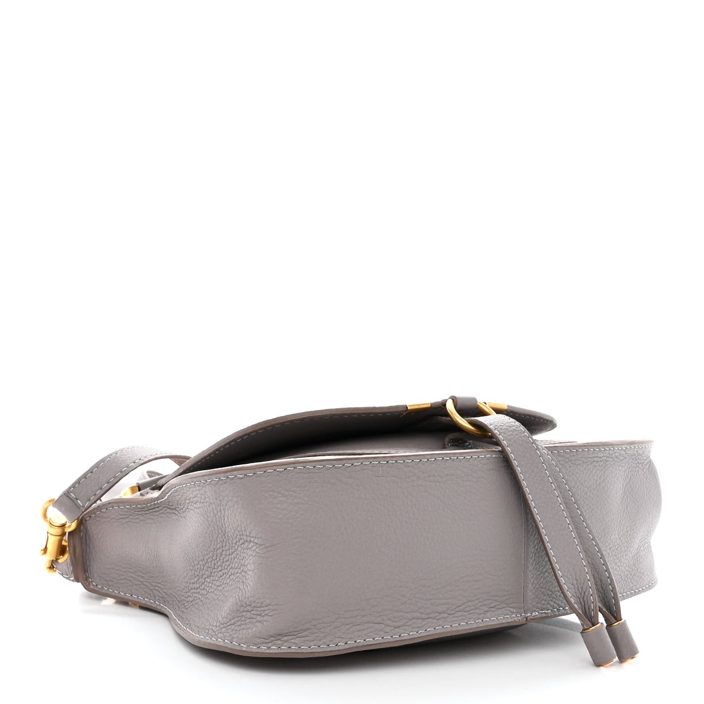 Calfskin Small Marcie Satchel Cashmere Grey