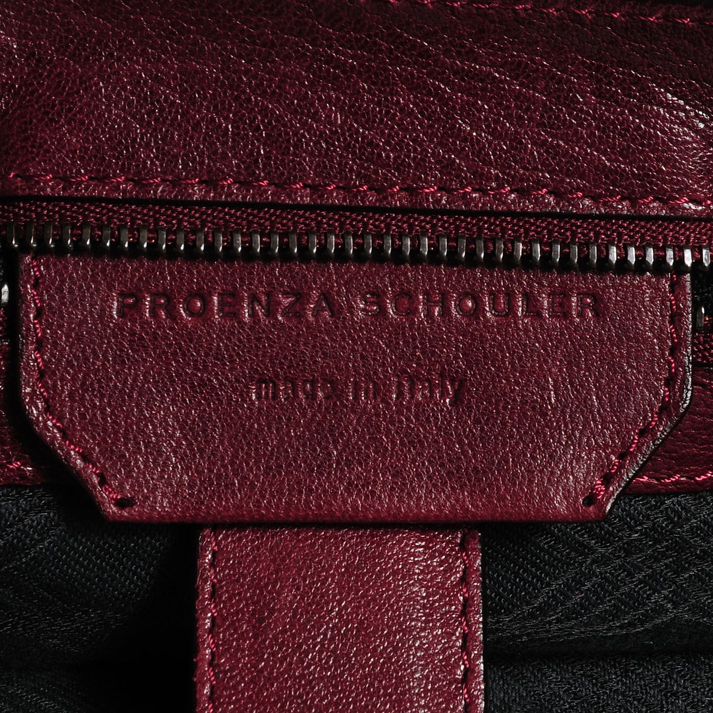 Lambskin PS1 Medium Satchel Burgundy