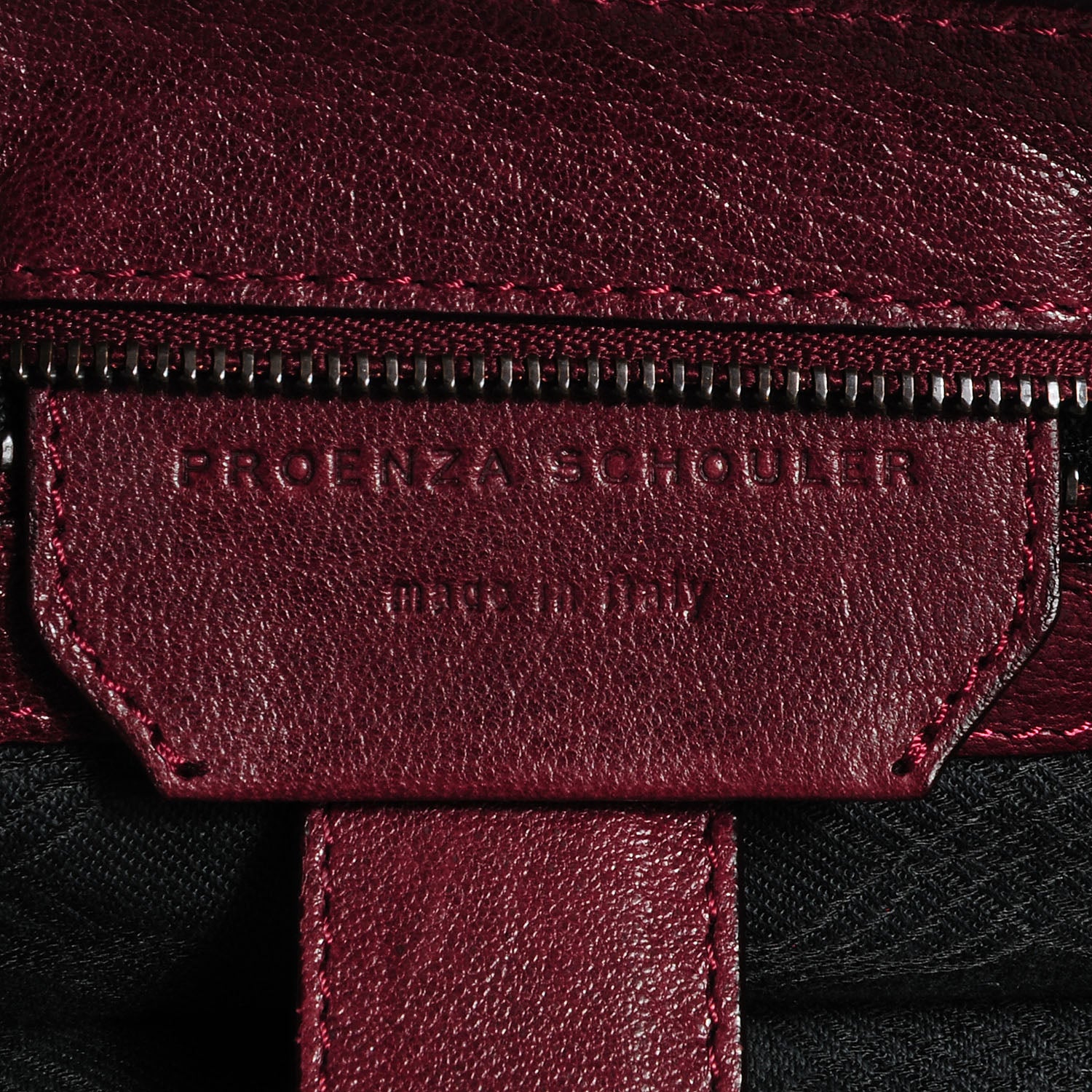 Proenza Schouler Lambskin PS1 Medium Satchel Burgundy 9 of 13