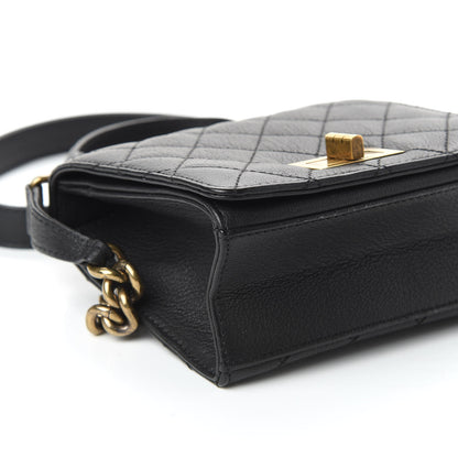 Chanel Goatskin Quilted Small Rita Top Handle Flap Black 6 of 10