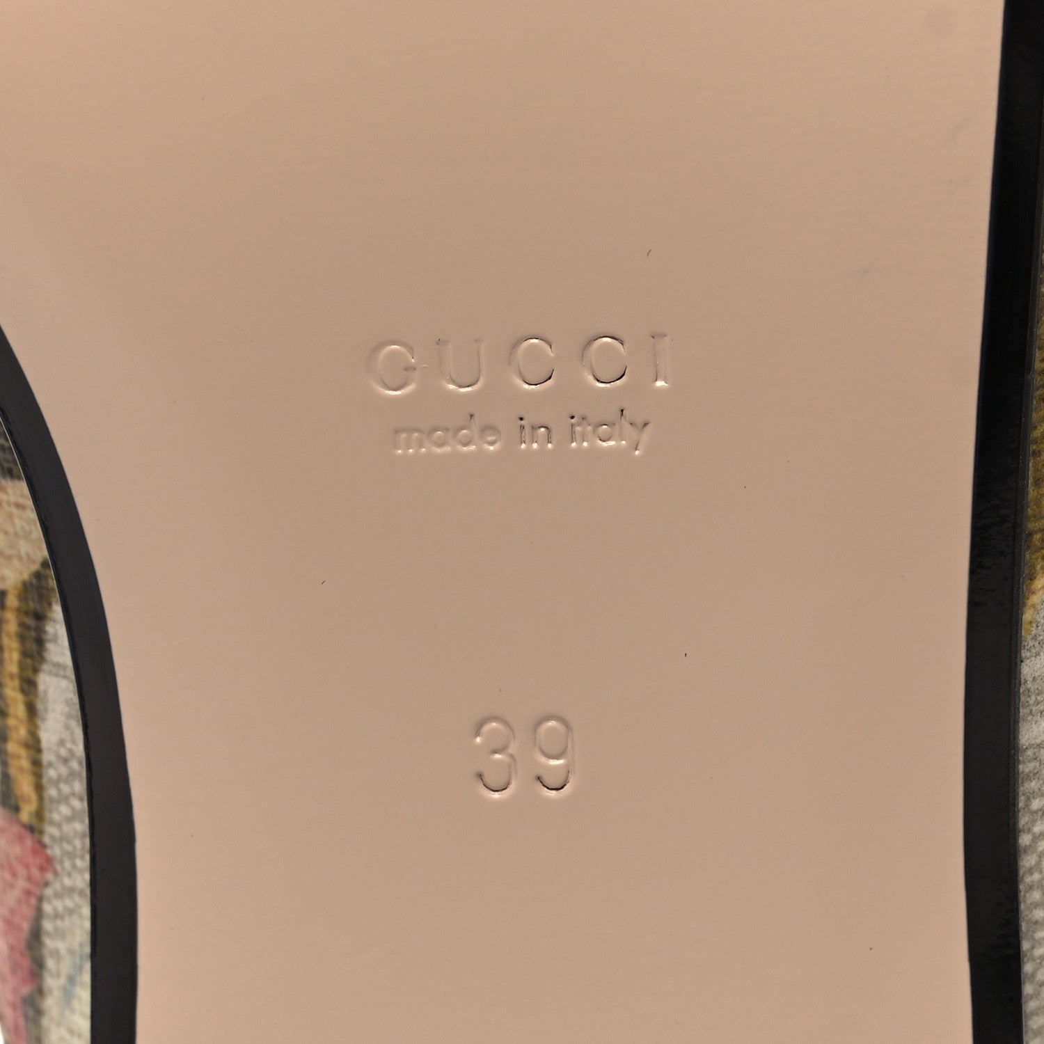 Gucci GG Supreme Monogram Malaga Kid Water Flora Womens Princetown Slippers 39 Beige White Multicolor Mystic White 7 of 9