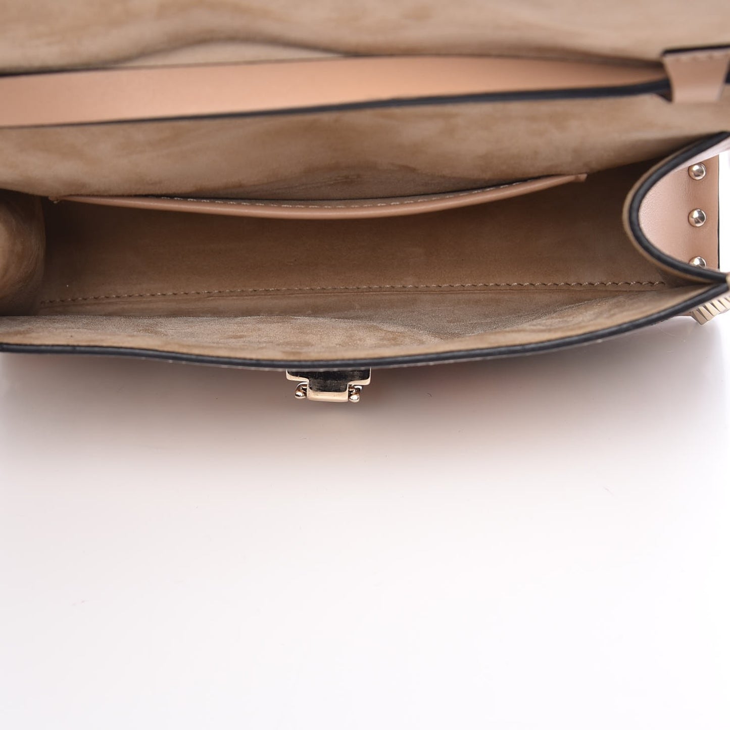 Calfskin Butterfly Embroidered Medium Rockstud Flip Lock Crossbody Bag Skin Sorbet