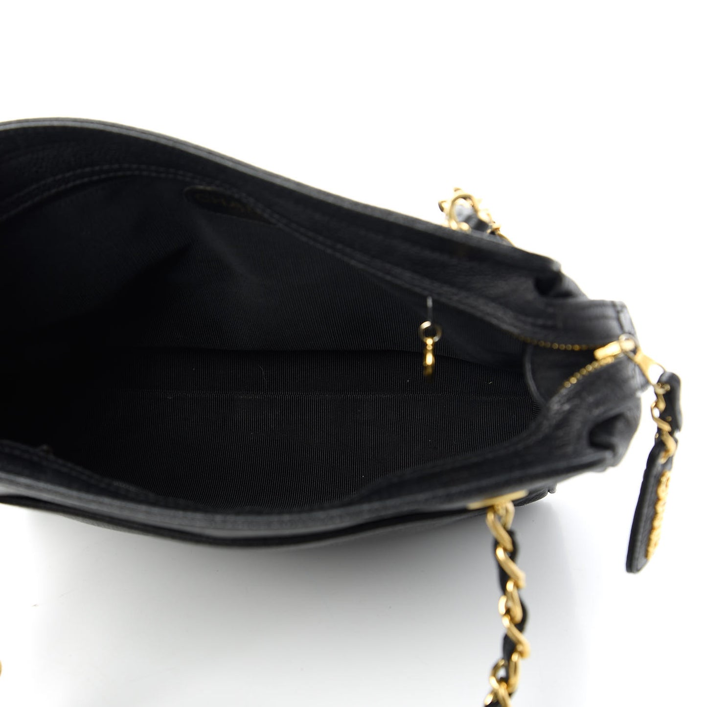 Caviar CC Shoulder Bag Black