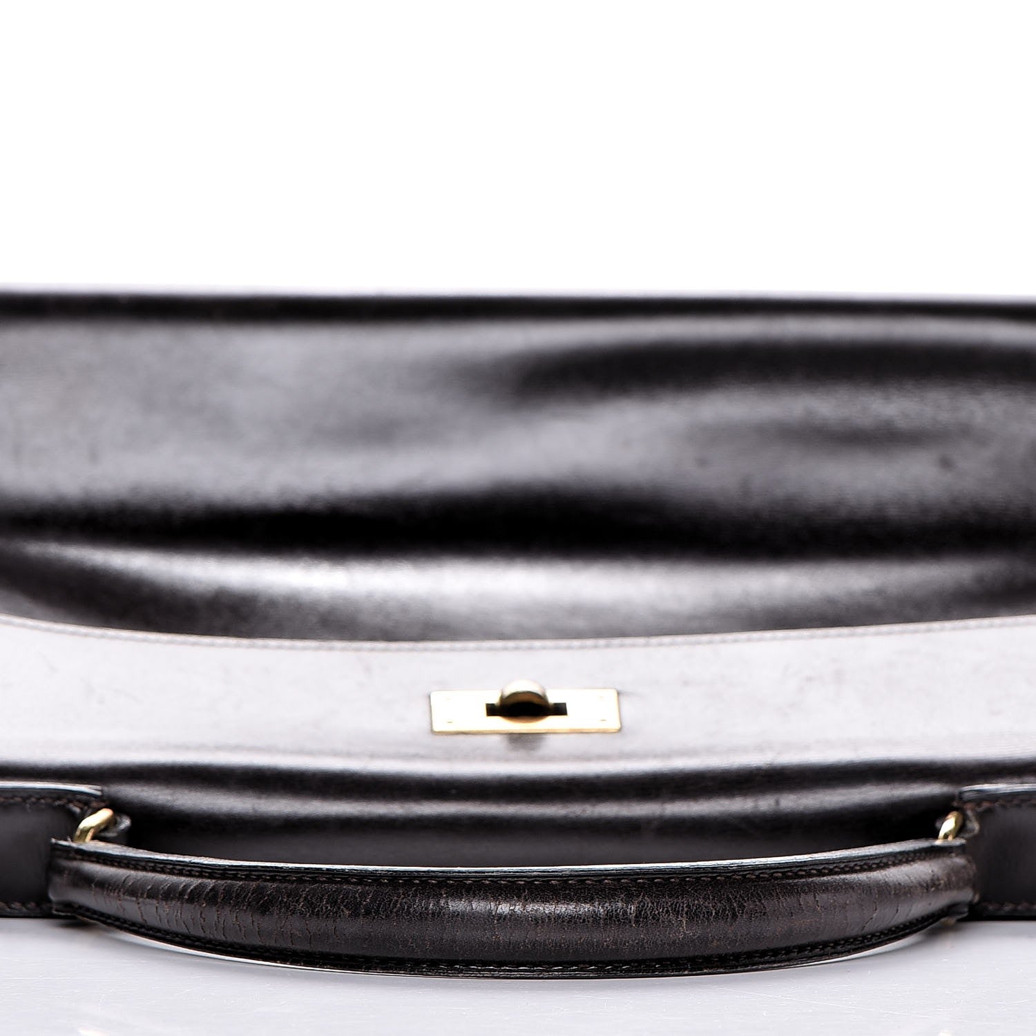 Hermes Box Kelly Retourne 32 Chocolate 21 of 53