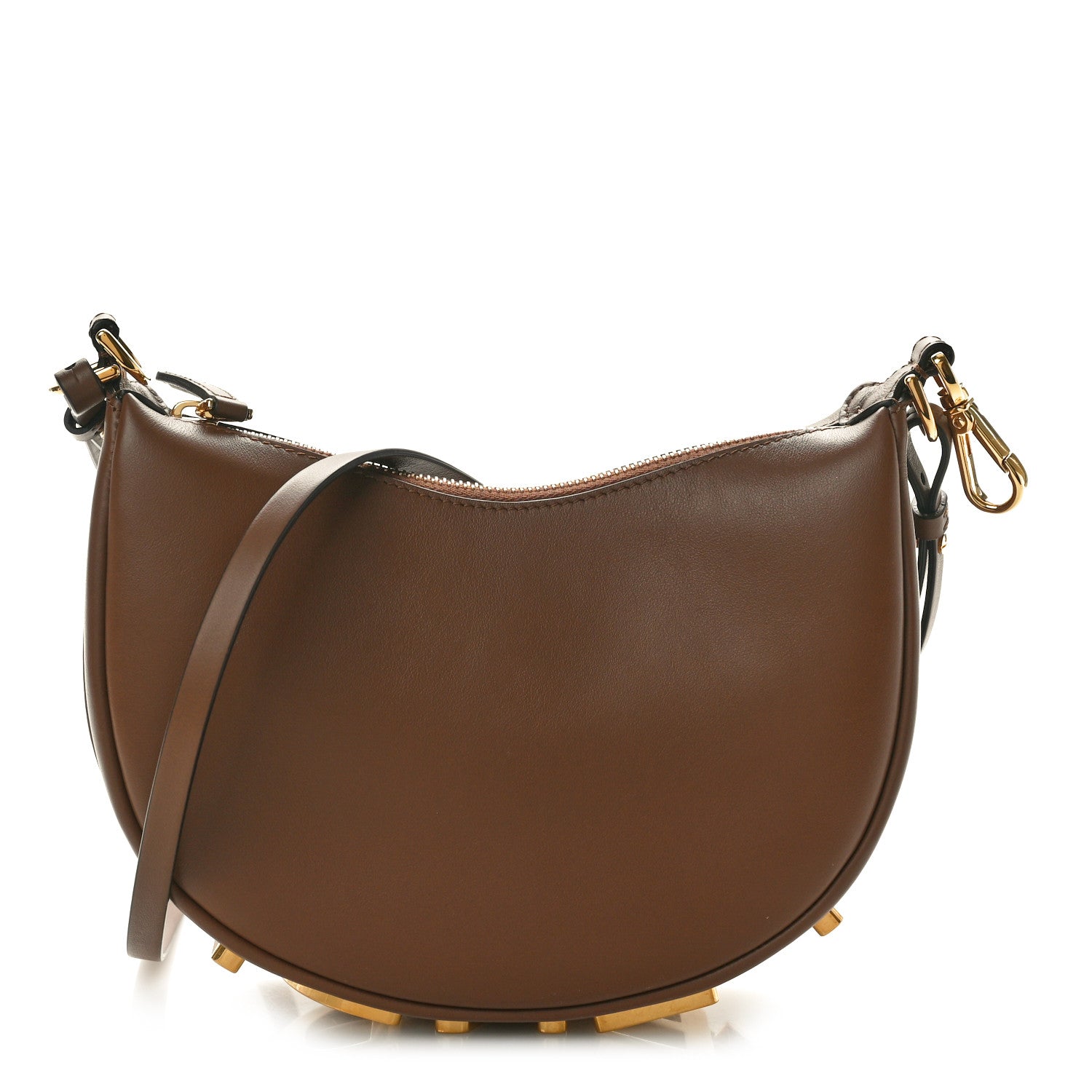 Fendi Vitello Grace Matte Mini Fendigraphy Hobo Bag Brandy 1 of 10