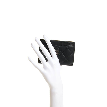 Chanel Lambskin Quilted Card Holder Black 2 of 8